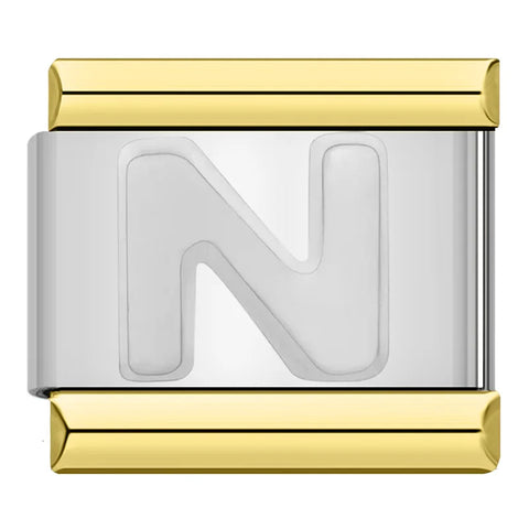 English Letters Italian Charm Links