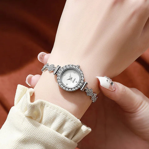 Simple Quartz Wristwatches Small Dial Watches Bracelet Ladies Watch Gift Clock