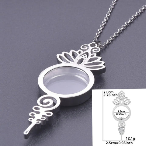 Round Living Memory Photo Relicario Locket Pendant Floating Charms Picture Necklaces
