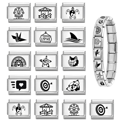 Laser Engraving Ferris Turtle Shark Star Charms