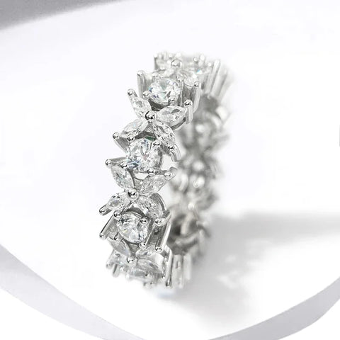 Sterling Silver Original Zircon Oval Fashion Ring for Women Gift Engagement Wedding Luxury