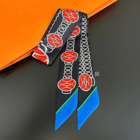 Saddle Print Summer Scarf Brand Design Women Skinny Bag Scarves