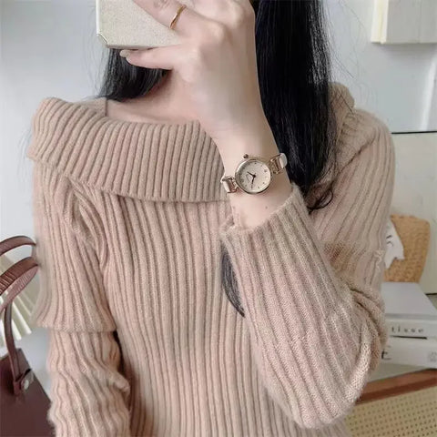 Luxury Women Quartz Watch Simple Strip Drill Point Scale Small Dial Quartz Belt Watch