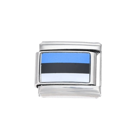 Colorful World Flag Italian Charm Links