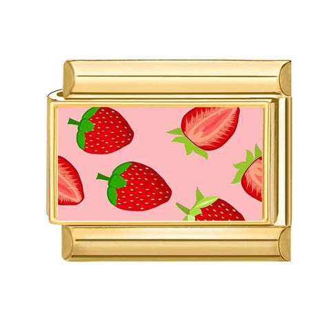 Golden Cute Lovely Cat Dogs Bow Cherry Tulip  Charm Links