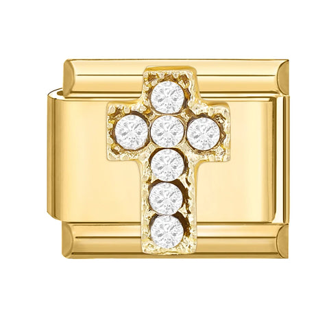 Golden Butterfly Leaf Moon Cat Flower Italian Charm Links