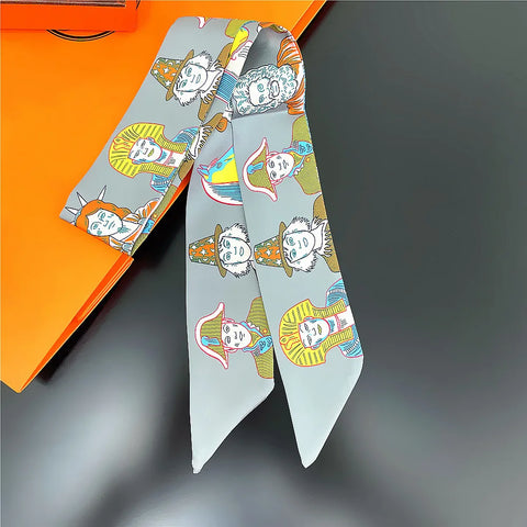 Saddle Print Summer Scarf Brand Design Women Skinny Bag Scarves