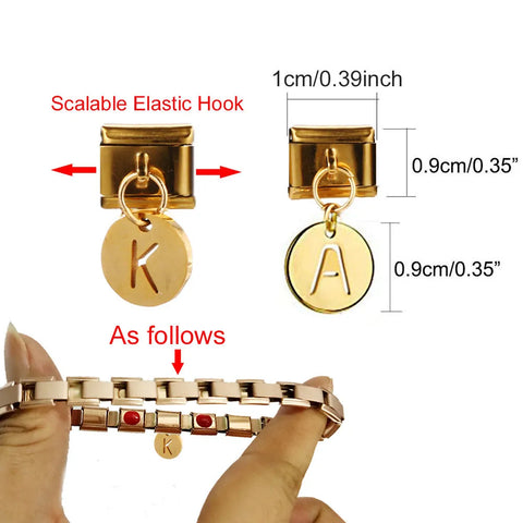 English Letter  Italian Charm Links