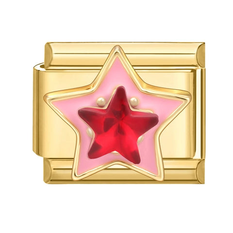 Golden Butterfly Leaf Moon Cat Flower Italian Charm Links