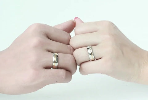 Vnox Wedding Rings for Women / Men 316l Stainless Steel Jewelry for 1 piece