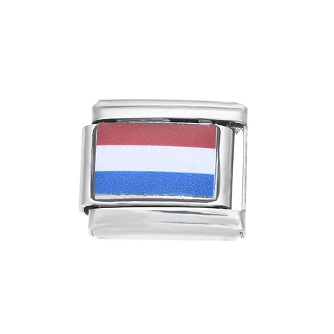 Colorful World Flag Italian Charm Links