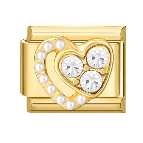 Golden Butterfly Leaf Moon Cat Flower Italian Charm Links