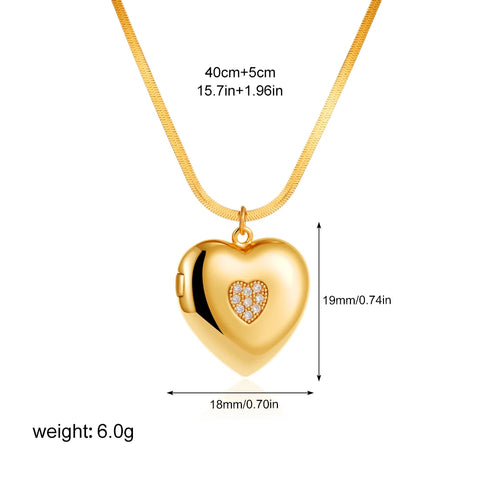 Photo Frame Album Lock Pendant Necklace White Shell Butterfly Angel Choker Jewelry