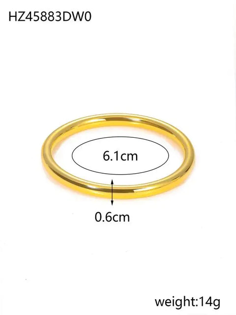 Stainless Steel Fashionable 18K Gold Plated Hollow Bracelet