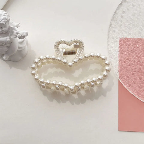 Korean Metal Geometric Hair Claws Barrettes Elegant Hair Clips Crab Hollow Out Hairpin