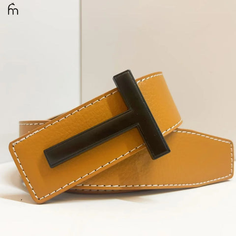 High Quality Luxury Brand Leather Business Men's Belt