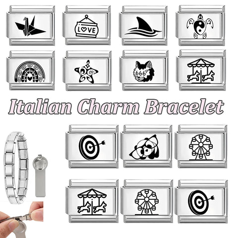 Laser Engraving Ferris Turtle Shark Star Charms