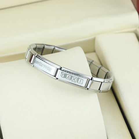 Travel Mountain Paper Boat Italian Charm  Links | Long Links