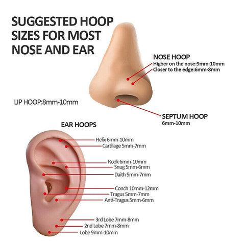 Titanium Piercing Hinged Segment Septum Hoop Nose Rings Clicker