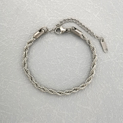 2 3 4mm Bracelet for Women & Men Stainless Steel