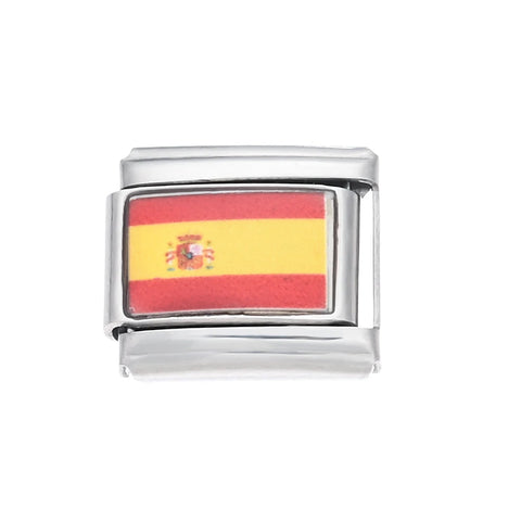 Colorful World Flag Italian Charm Links