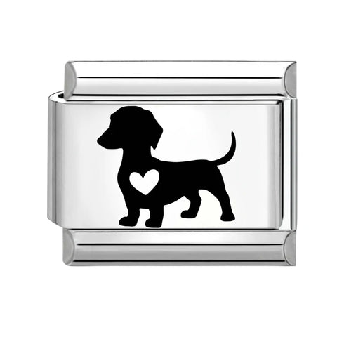 Black Engraving  Eye Jellyfish Butterfly Sun Moon Silver Charm Links