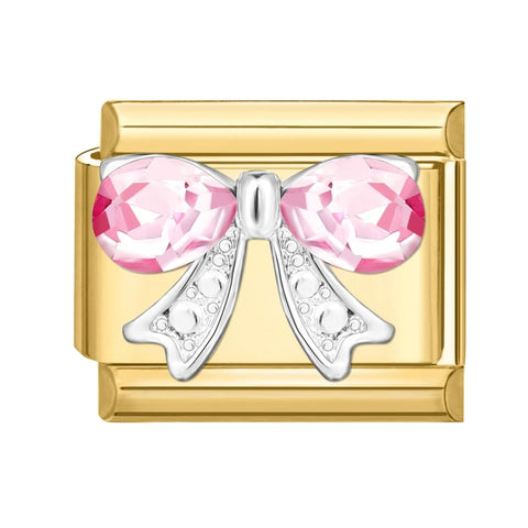 Golden Butterfly Leaf Moon Cat Flower Italian Charm Links