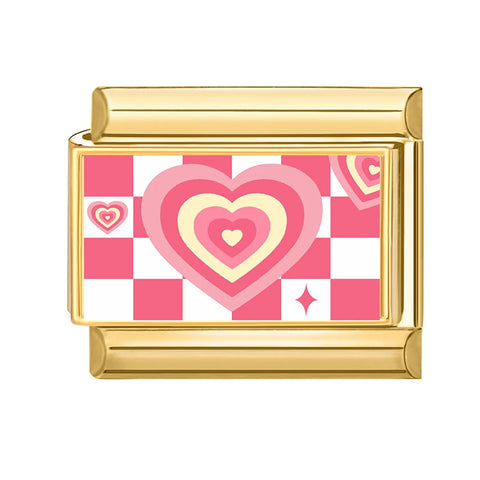 Golden Cute Lovely Cat Dogs Bow Cherry Tulip  Charm Links