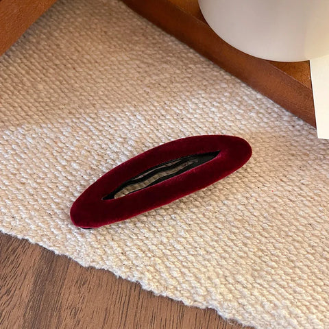 Autumn winter School Girls Velvet Hair Clip For Women