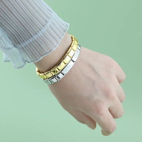 Travel Mountain Paper Boat Italian Charm  Links | Long Links