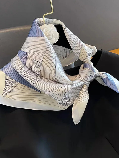 Silk Shawl Square Scarf Women Summer Hijab Wraps Neckerchief