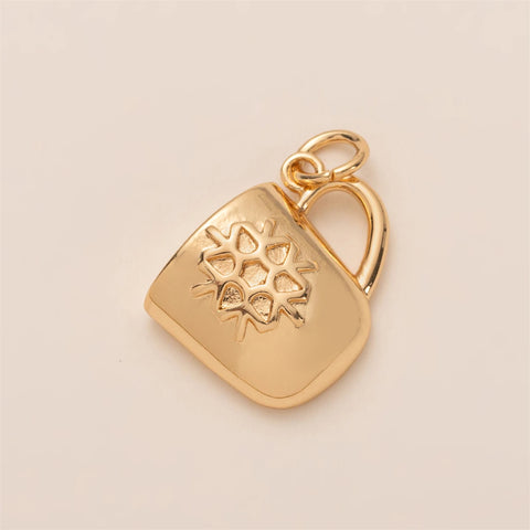 DIY zirconium inlaid gourmet sports pendant with gold plating and color retention