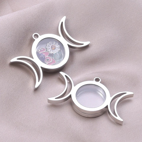 Round Living Memory Photo Relicario Locket Pendant Floating Charms Picture Necklaces