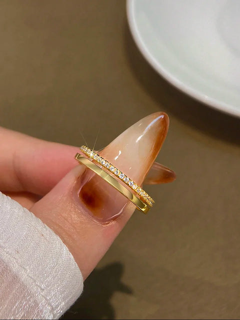 Sterling Silver Gorgeous Sparkling Classic Zircon Ring For Women Engagement Wedding