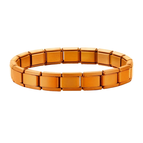 Women Men's High Quality Stainless Steel DIY 9MM Width Italian Elastic Charm Bracelet