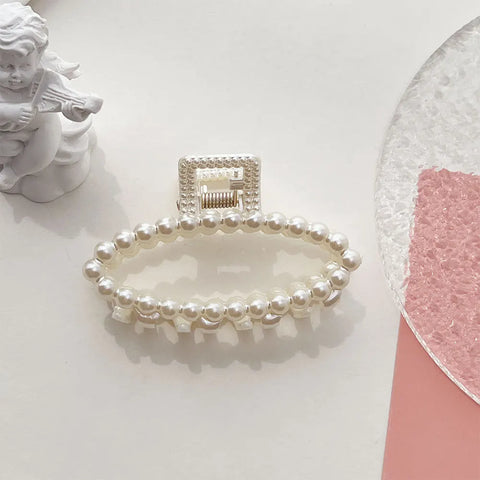 Korean Metal Geometric Hair Claws Barrettes Elegant Hair Clips Crab Hollow Out Hairpin