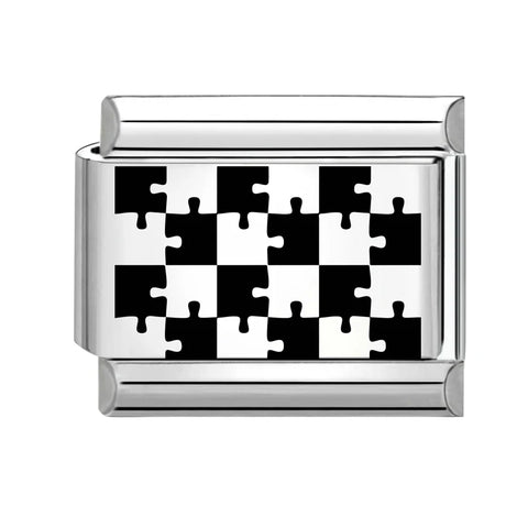 Black Engraving  Eye Jellyfish Butterfly Sun Moon Silver Charm Links