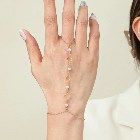 Vintage Emerald Blue Crystal Boho Wrist Bracelet for Women