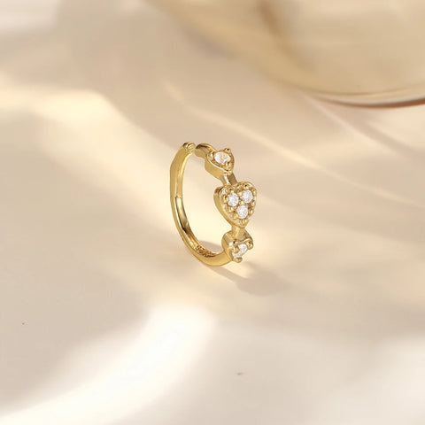 Sterling Silver Pierceing Nose Ring Simple Round Twist Rope Nose Ring Women