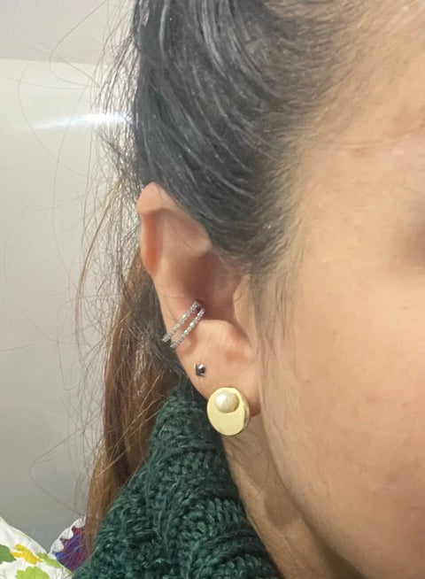 Titanium Piercing Hinged Segment Septum Hoop Nose Rings Clicker