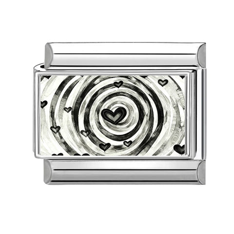 Grey Heart Cat Flower Skull Bead Italian Charm Links