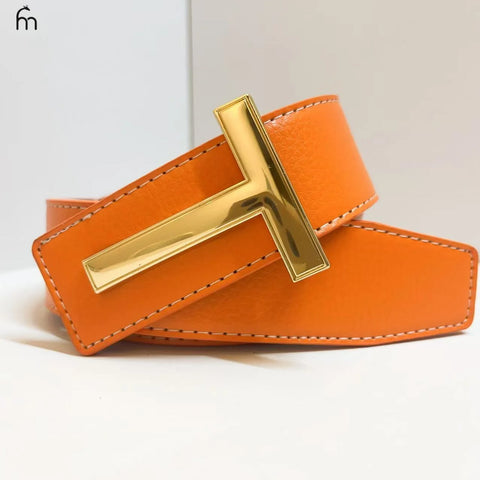 High Quality Luxury Brand Leather Business Men's Belt