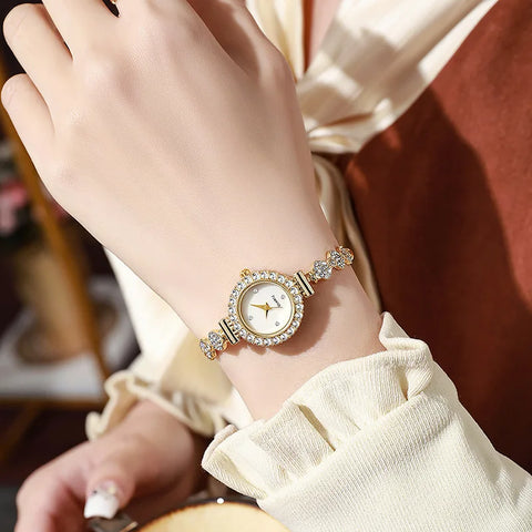 Simple Quartz Wristwatches Small Dial Watches Bracelet Ladies Watch Gift Clock