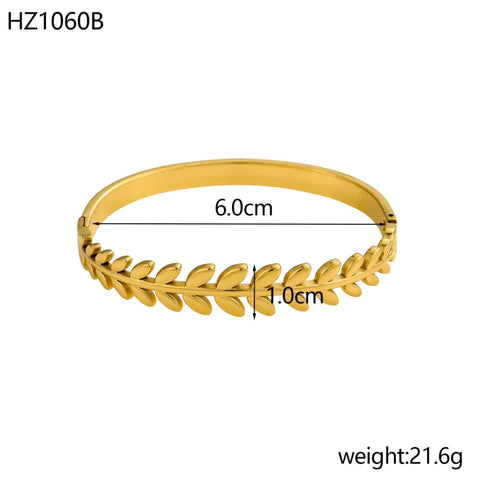 Unique Jewelry High Polish Hip Hop U Shape Horsehoe Bangle Set