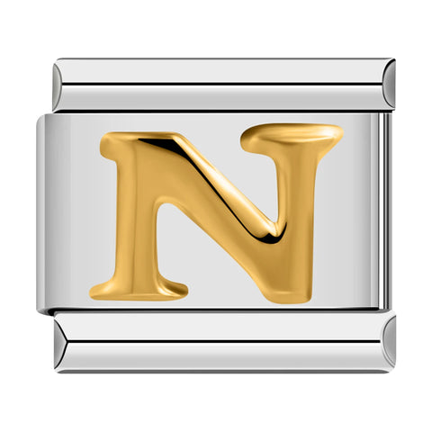 Alphabetic Italian Charm Links