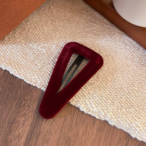 Autumn winter School Girls Velvet Hair Clip For Women