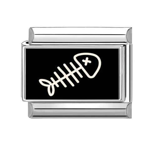 Black Heart Ship Flower Moon Cat Star Candy Charm Links