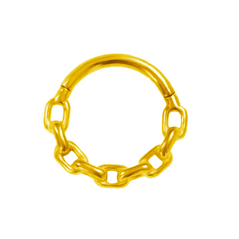 Vine Septum Nose Ring Piercing Hinged Clicker Stainless Steel Daith Clicker Helix Cartilage