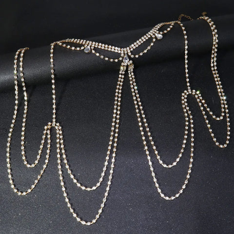 Sexy Elegant Rhinestone Shoulder Chain for Women