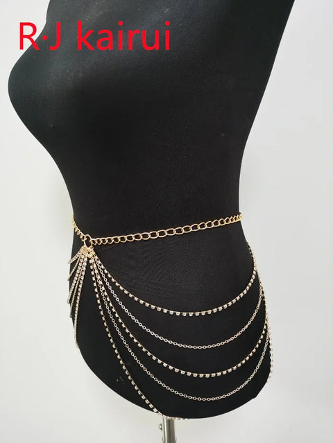 Sexy Rhienstone Waist Belly Chains Fashion Style Waist Belly Chains